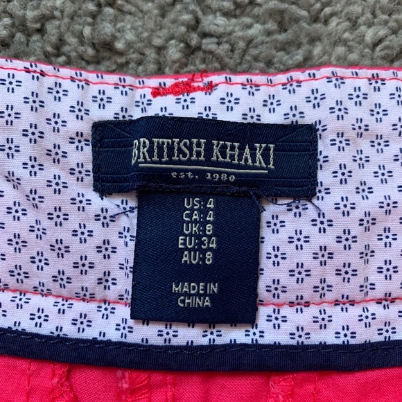 British Khaki anchor patterned shorts - Picture 4 of 4